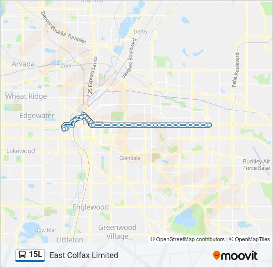 15L bus Line Map