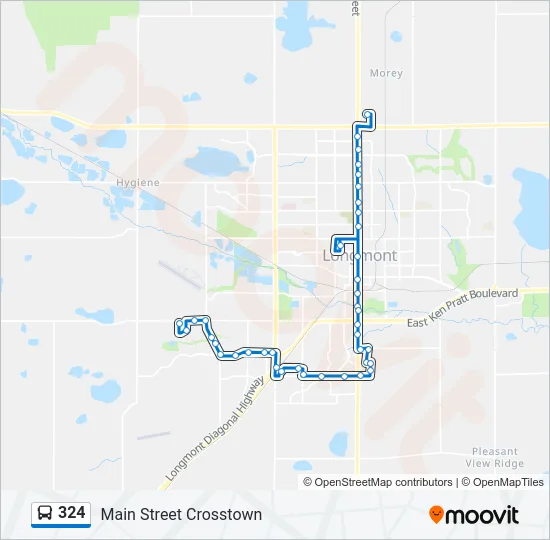 324 Bus Line Map