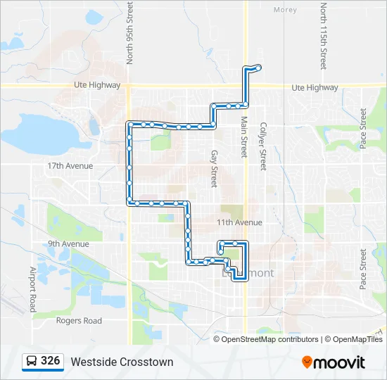 326 Bus Line Map