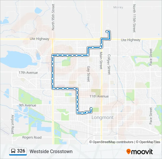 326 Bus Line Map