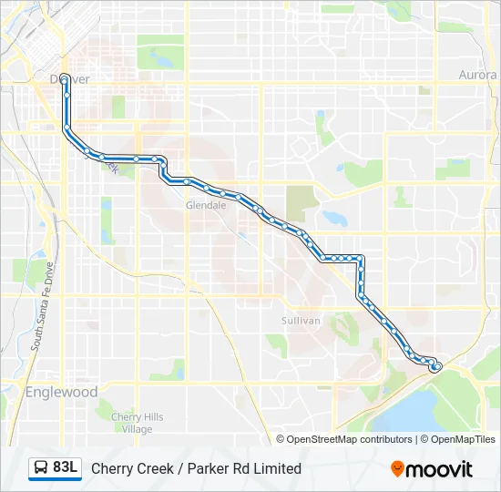 83L Bus Line Map
