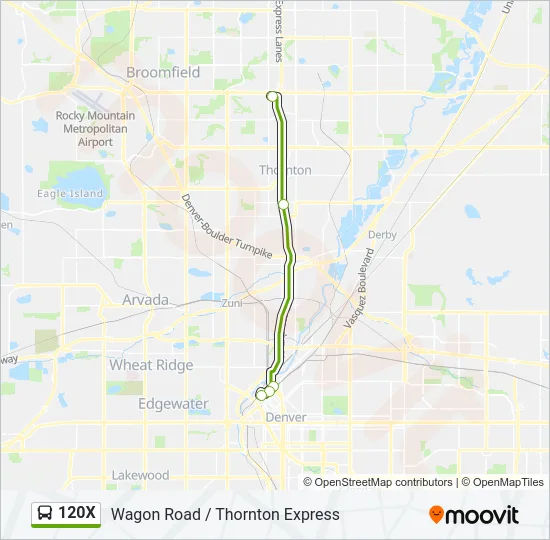 120X Bus Line Map