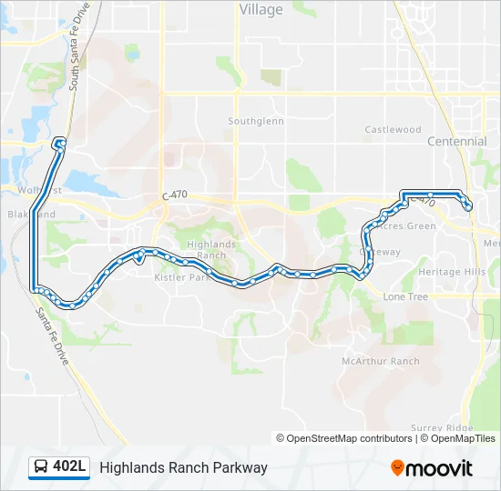 402L Bus Line Map