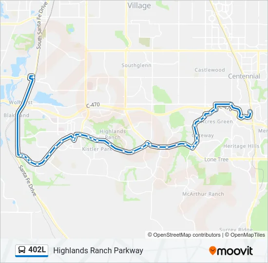 402L Bus Line Map