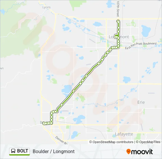 BOLT Bus Line Map