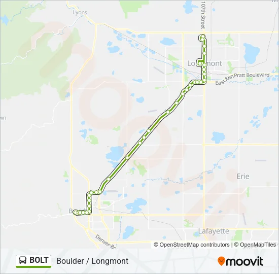 BOLT Bus Line Map