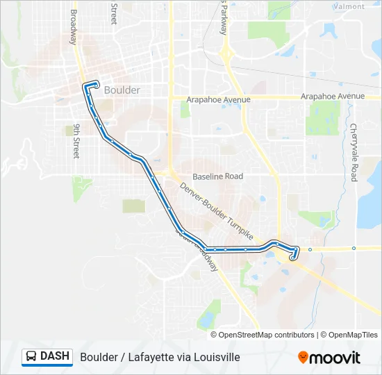 DASH Bus Line Map