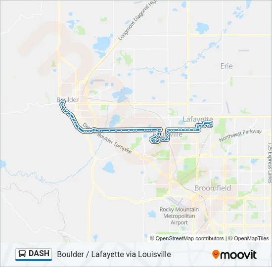DASH Bus Line Map