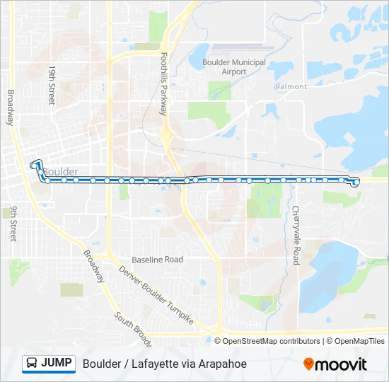 JUMP Bus Line Map