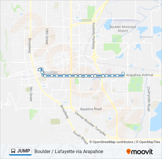 JUMP bus Line Map