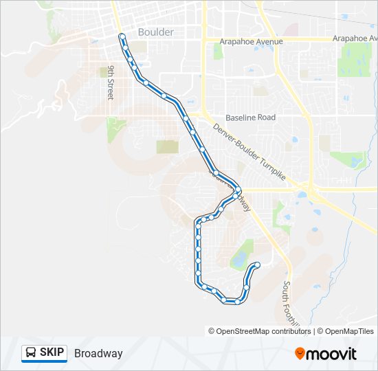 SKIP bus Line Map