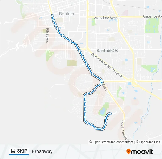 SKIP Bus Line Map