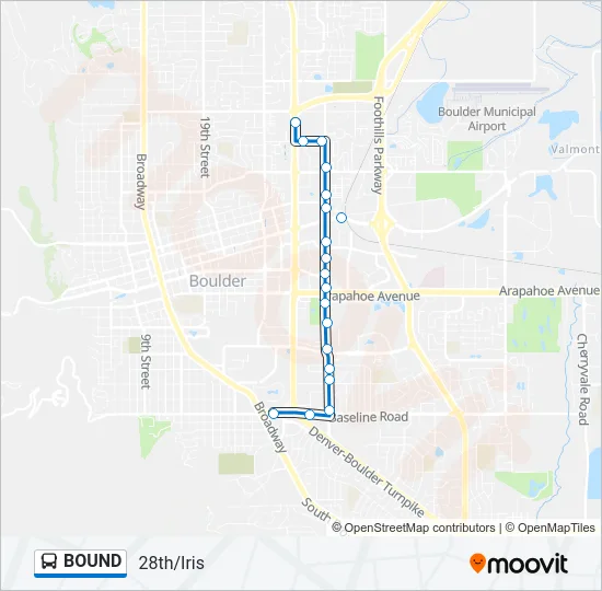 BOUND Bus Line Map
