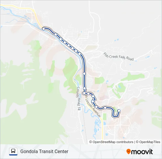 BLUE LINE Bus Line Map