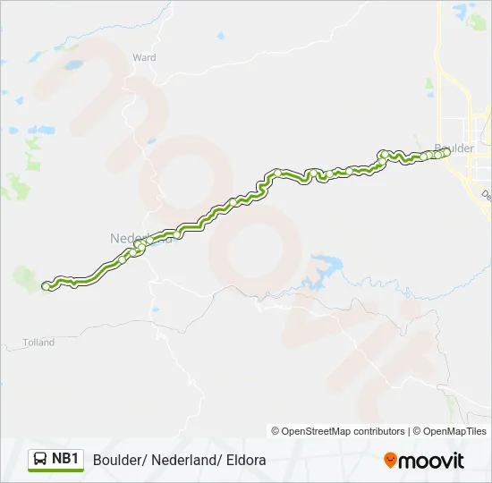NB1 Bus Line Map