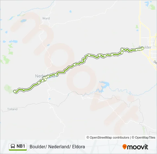 NB1 Bus Line Map