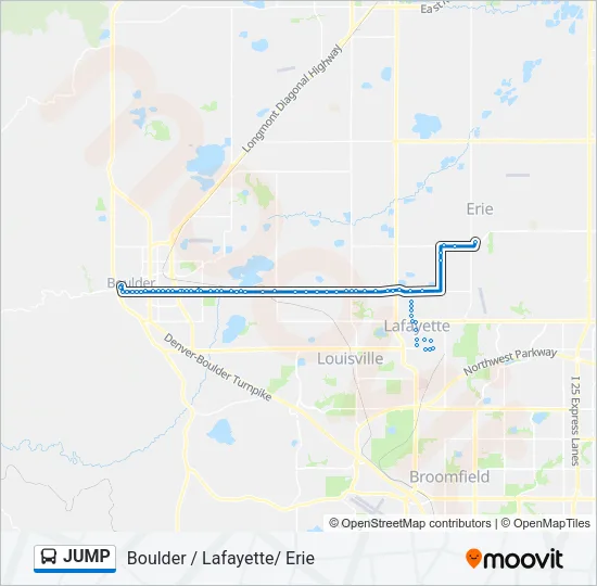 JUMP Bus Line Map