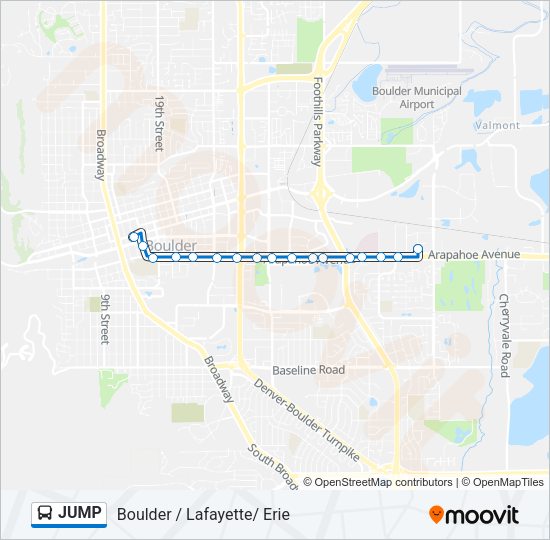 JUMP Bus Line Map