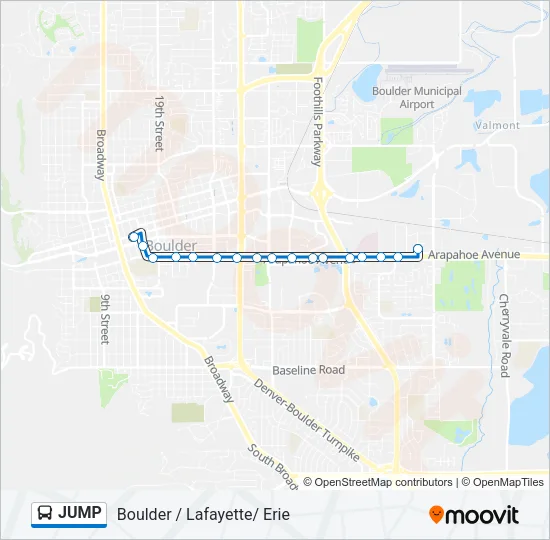 JUMP Bus Line Map
