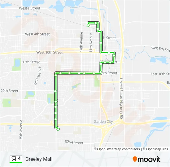 4 Bus Line Map