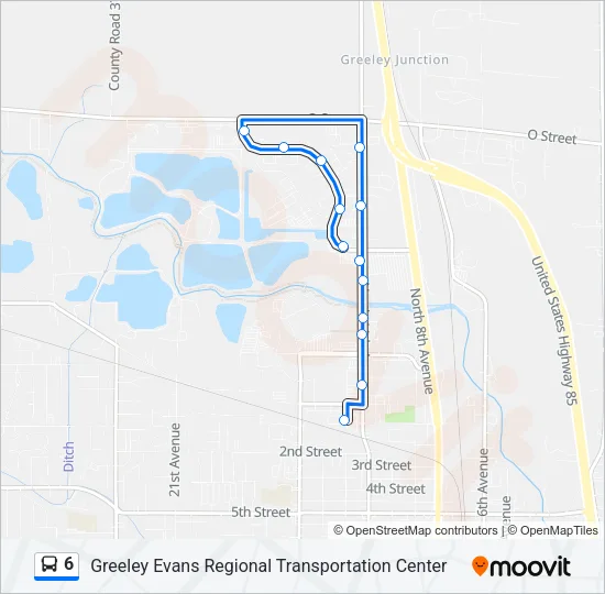 6 Bus Line Map