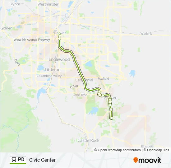 PD Bus Line Map