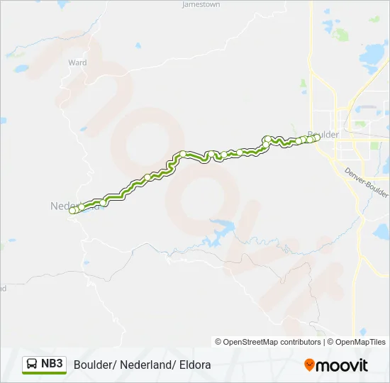 NB3 Bus Line Map
