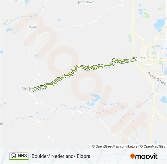 NB3 Bus Line Map