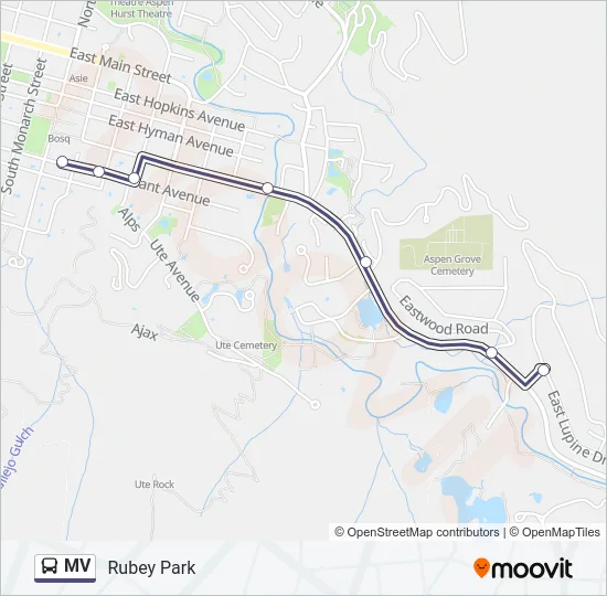 MV Bus Line Map