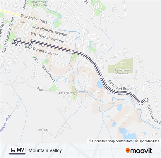 MV Bus Line Map