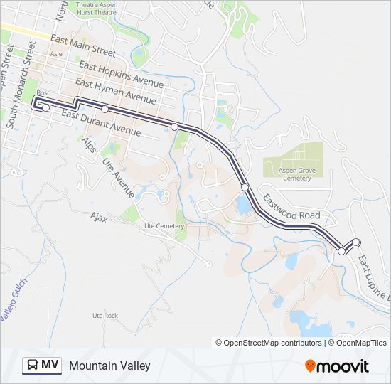 MV bus Line Map