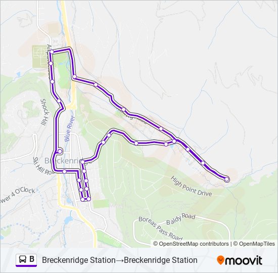 B bus Line Map