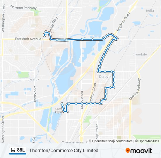 88L bus Line Map