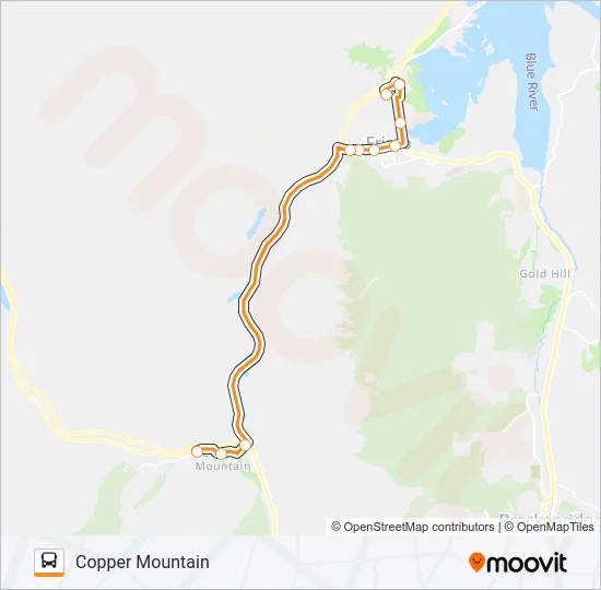COPPER MOUNTAIN Bus Line Map