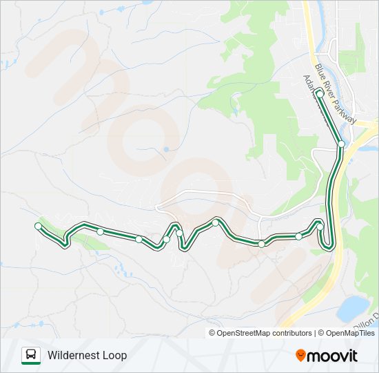 WILDERNEST LOOP Bus Line Map