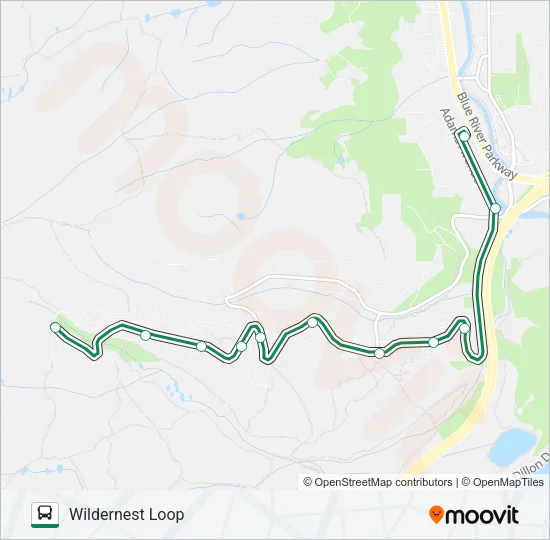 WILDERNEST LOOP Bus Line Map