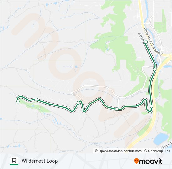 WILDERNEST LOOP Bus Line Map