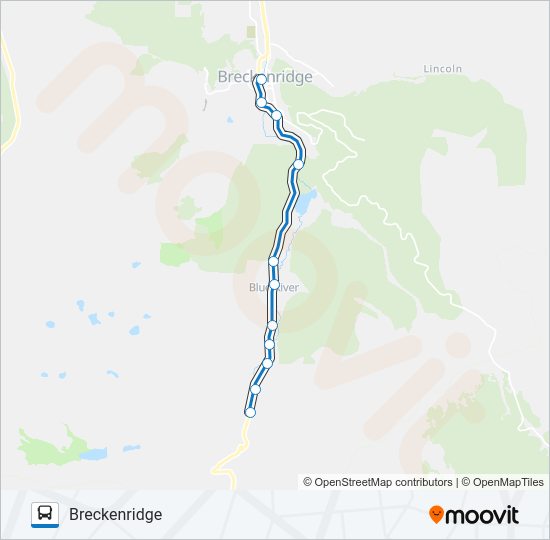 BLUE RIVER COMMUTER Bus Line Map