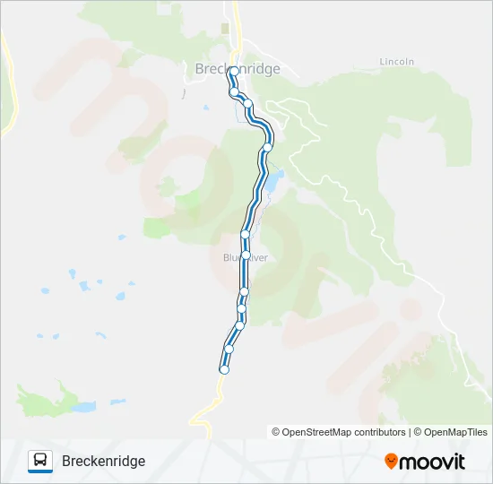 BLUE RIVER COMMUTER Bus Line Map