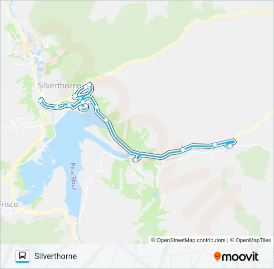 SILVERTHORNE - DILLON - KEYSTONE Bus Line Map