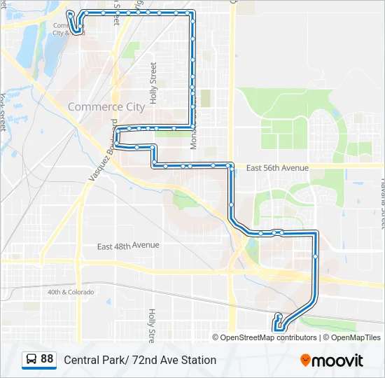 88 Bus Line Map
