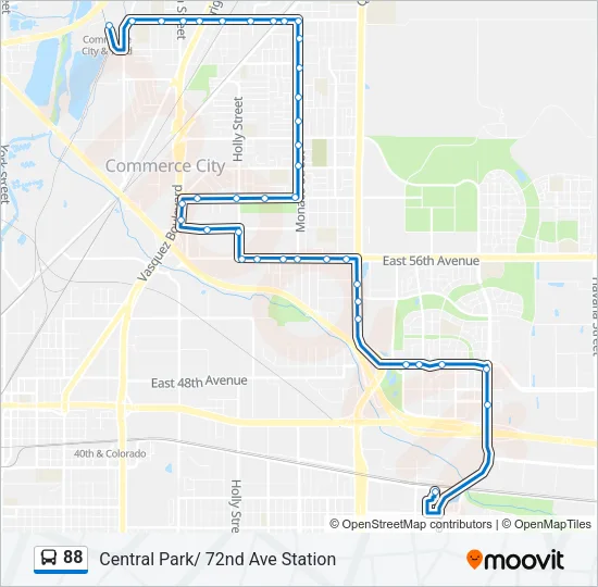 88 Bus Line Map
