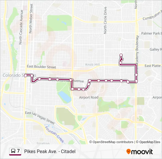 7 Bus Line Map