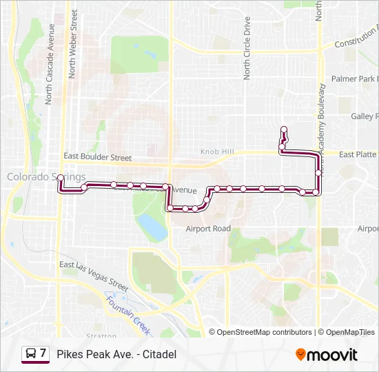 7 Bus Line Map