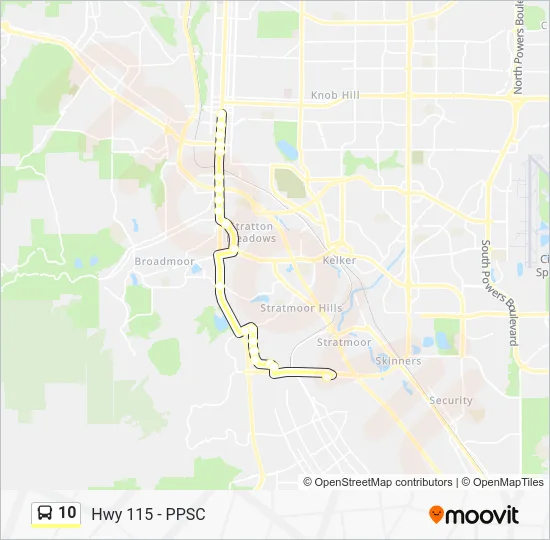 10 Bus Line Map