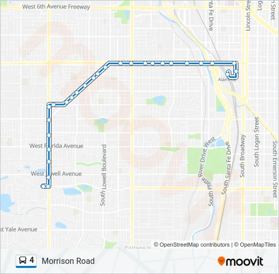 4 Bus Line Map