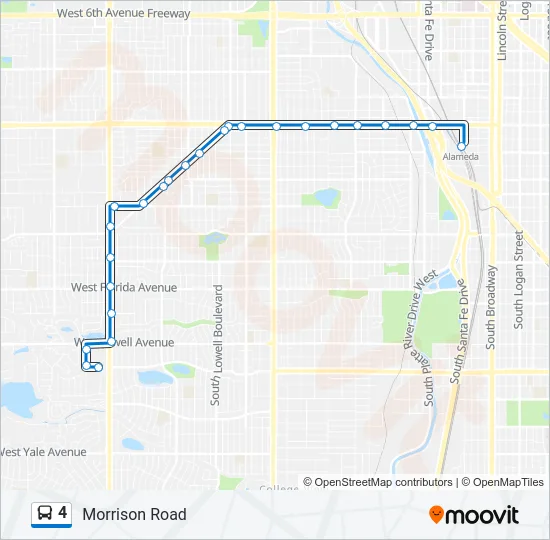 4 Bus Line Map