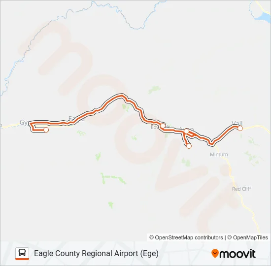 EPIC MOUNTAIN EXPRESS Bus Line Map