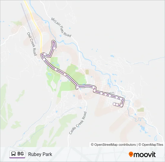 BG Bus Line Map