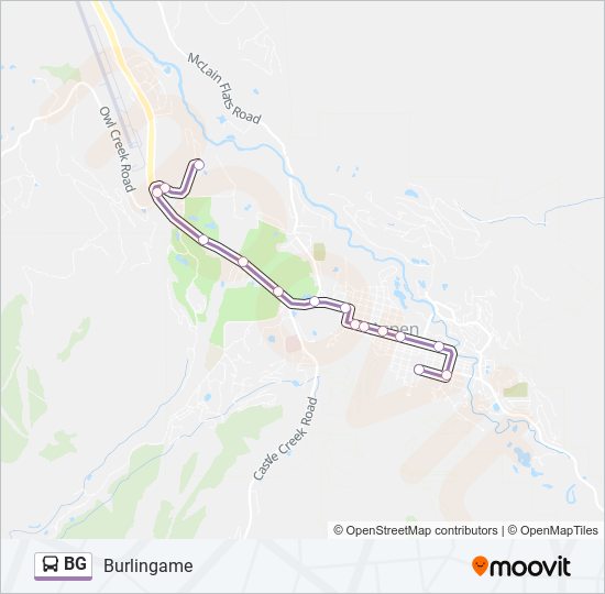 BG bus Line Map